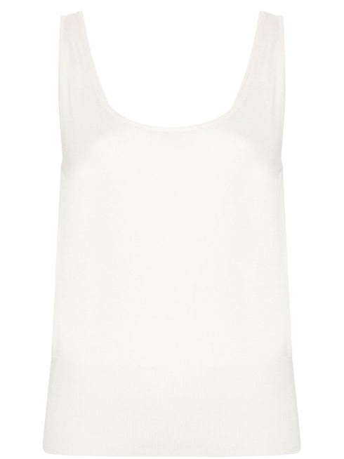 ribbed-knit tank top